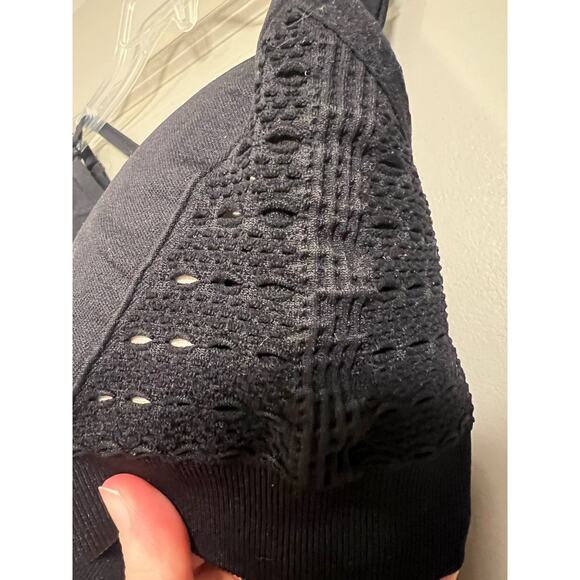 Gymshark Black Mesh Sports Bra Size Small - Picture 3 of 6